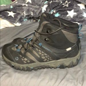 Merrell grey hiking boots 8.5